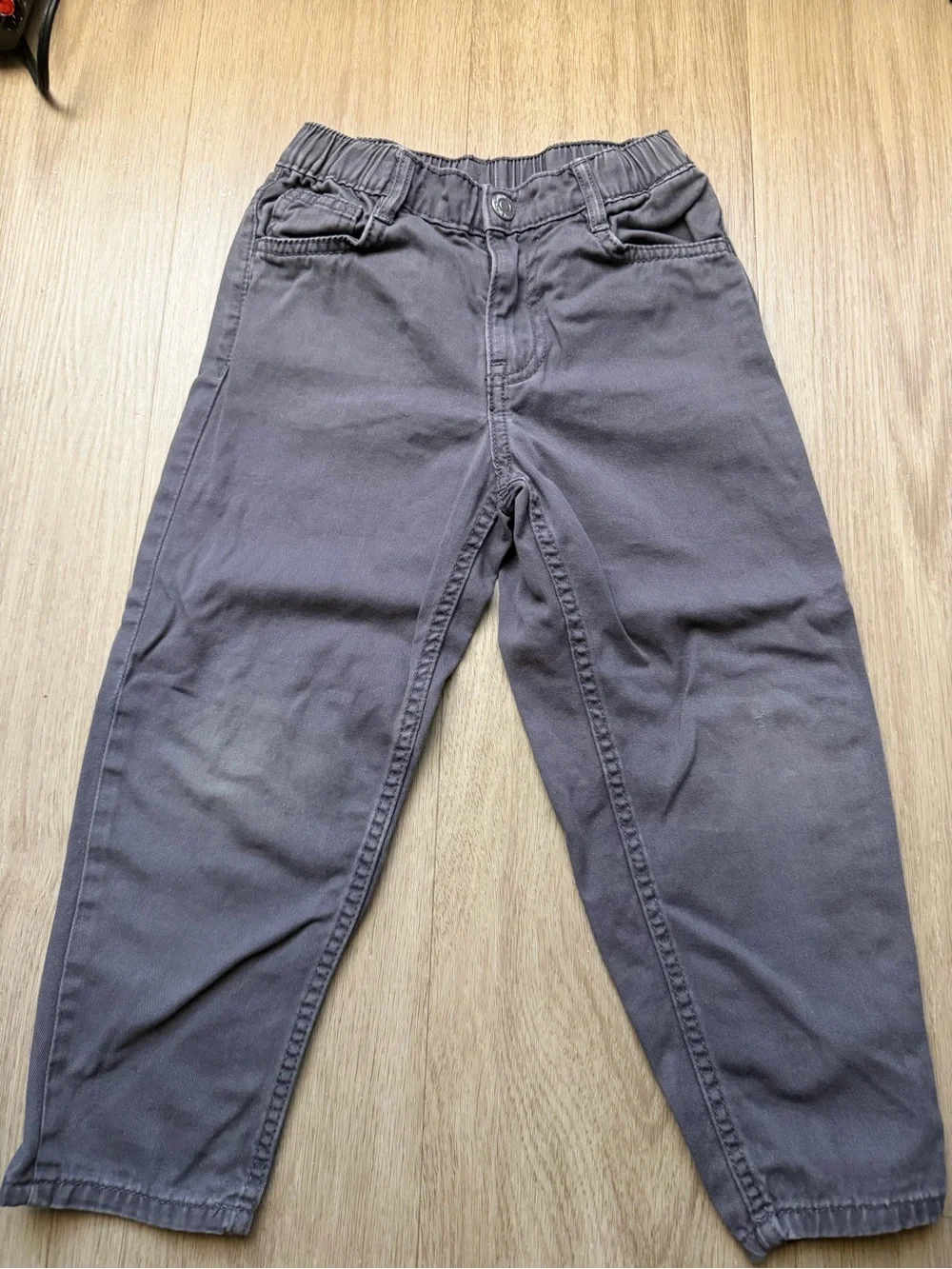 H&M Men's Relaxed Elastic Waist Grey Jeans